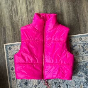 Hot Pink Puffer Vest